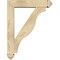 Ekena Millwork Funston Arts and Crafts Rough Sawn Bracket w/ Offset Brace, Douglas Fir, 6"W x 26"D x 34"H BKT0604X26X34FST03RDF - alternate 2